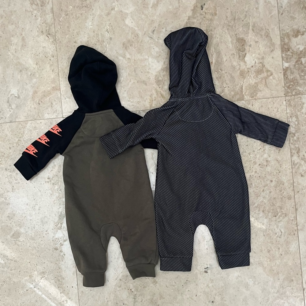 Baby boy Nike fleece lined onesie bundle size 3 months - Picture 2 of 5